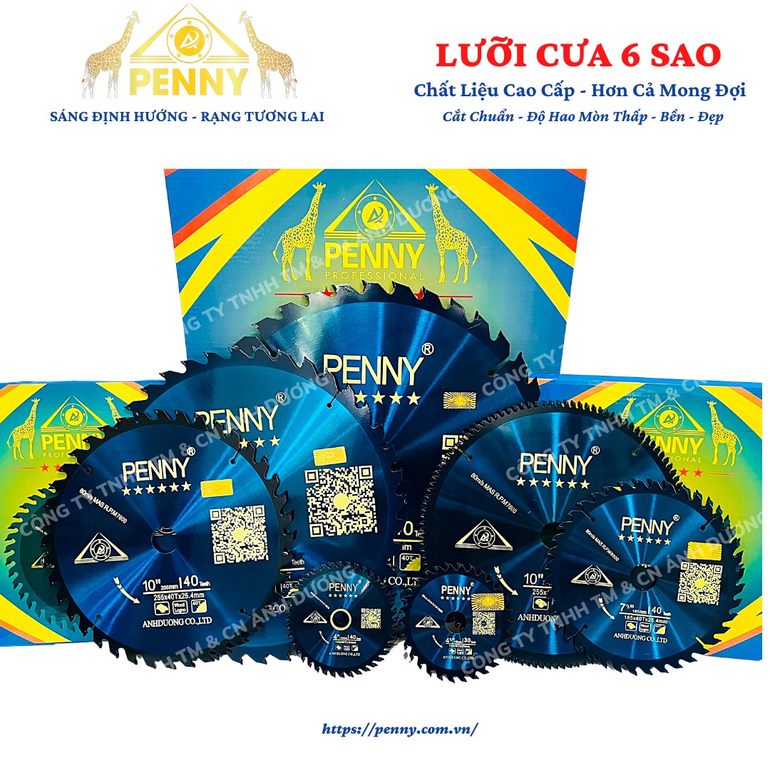 Lưỡi cưa gỗ xanh PENNY là dòng lưỡi cưa gỗ cao cấp, thế hệ mới
