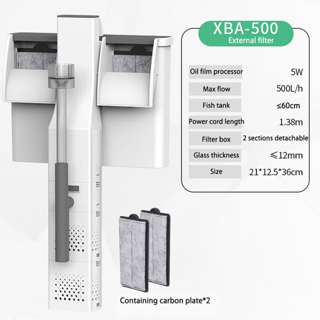 XIAOLI - Hang On Filter (XBA-500) | Máy lọc thác hồ cá cảnh thủy sinh