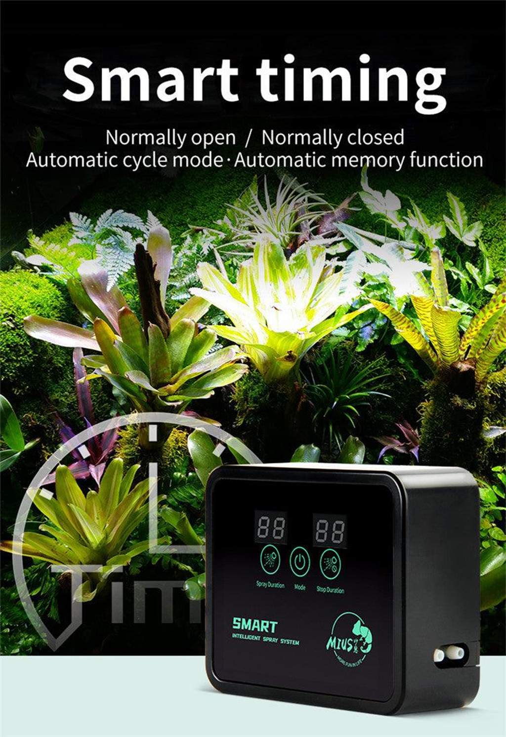 MIUS - Smart Rainforest Spray System | Máy phun sương mini hồ bán cạn