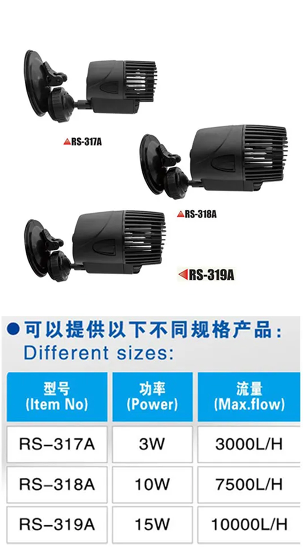 RS ELECTRICAL - Super Wave Maker (RS-318A) | Bơm thổi luồng tạo sóng hồ cá biển