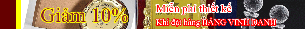 bảng vàng vinh danh khuyến mãi