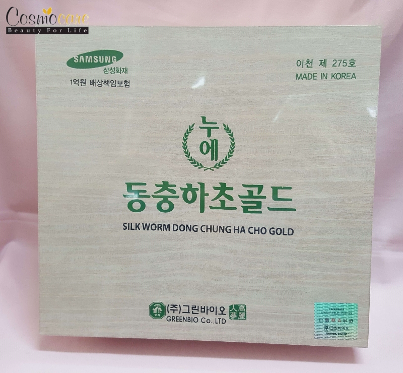 Dream Corporation hộp gỗ trắng Bio-Silkworm Cordyceps