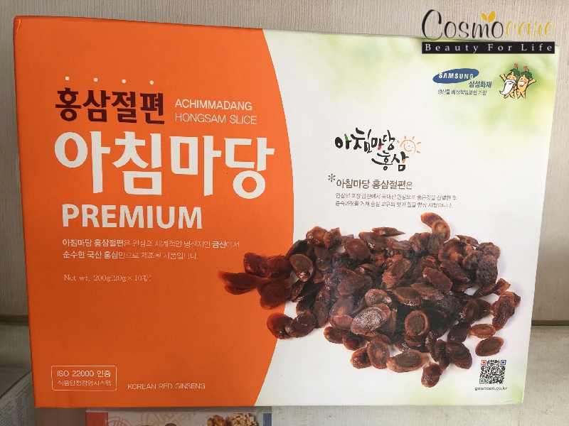 hồng sâm thái lát tẩm mật ong Achimmadang