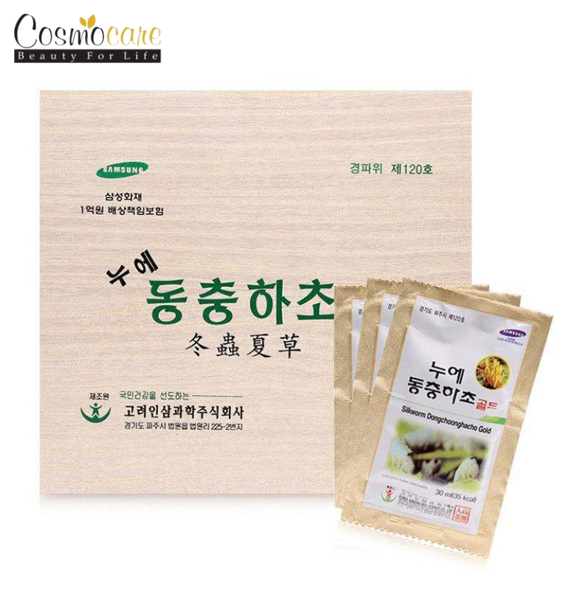 Dream Corporation hộp gỗ trắng Bio-Silkworm Cordyceps