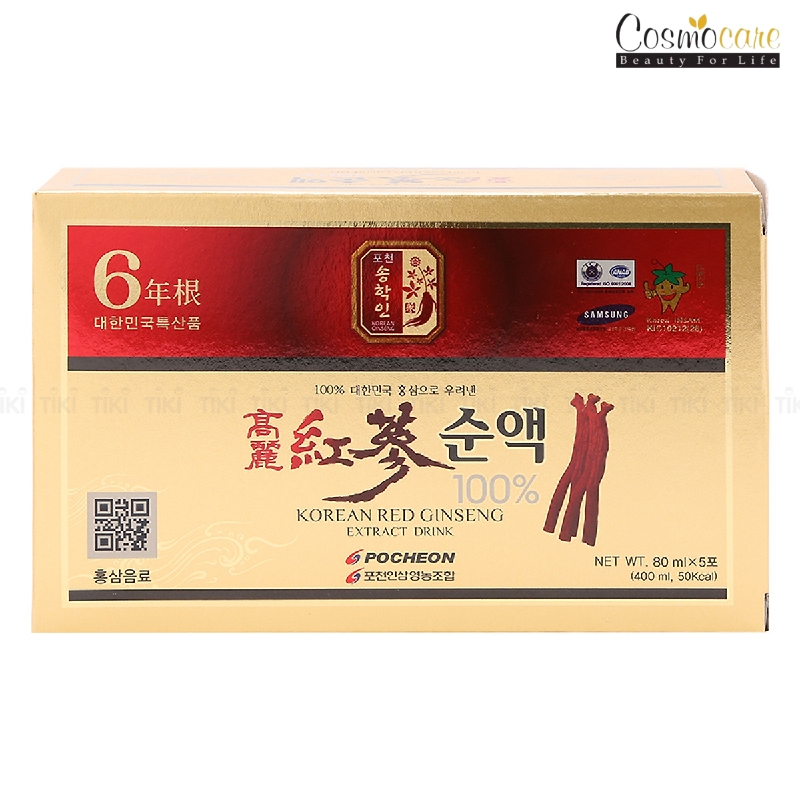 nước hồng sâm Pocheon 100%