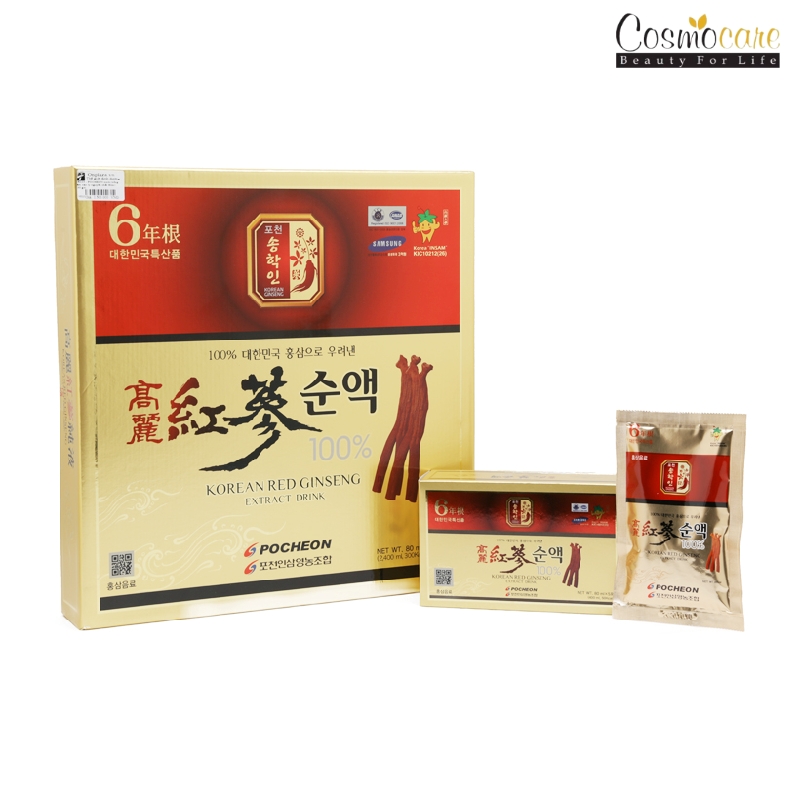 nước hồng sâm Pocheon 100%