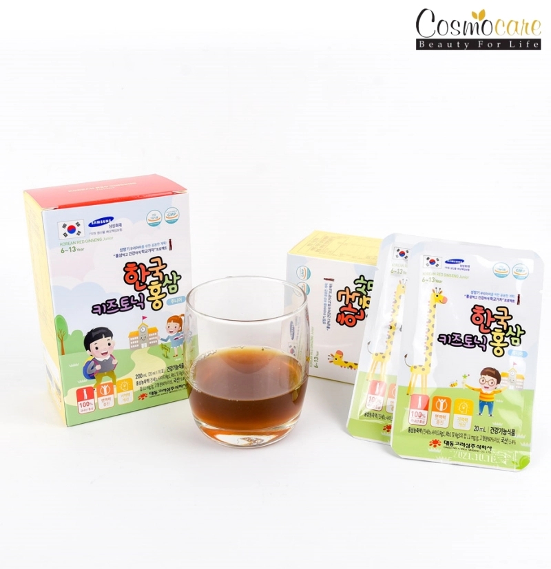 Cách sử dụng hồng sâm dạng nước cho trẻ