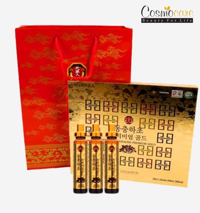 Tinh chất Đông Trùng hộp vàng Bio Science Hàn Quốc