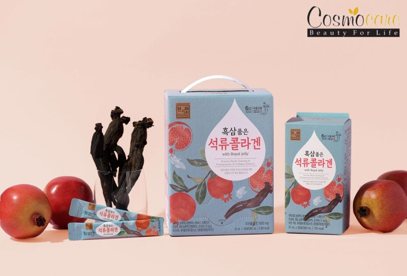 Nước Hắc sâm collagen lựu Cheonjihyun