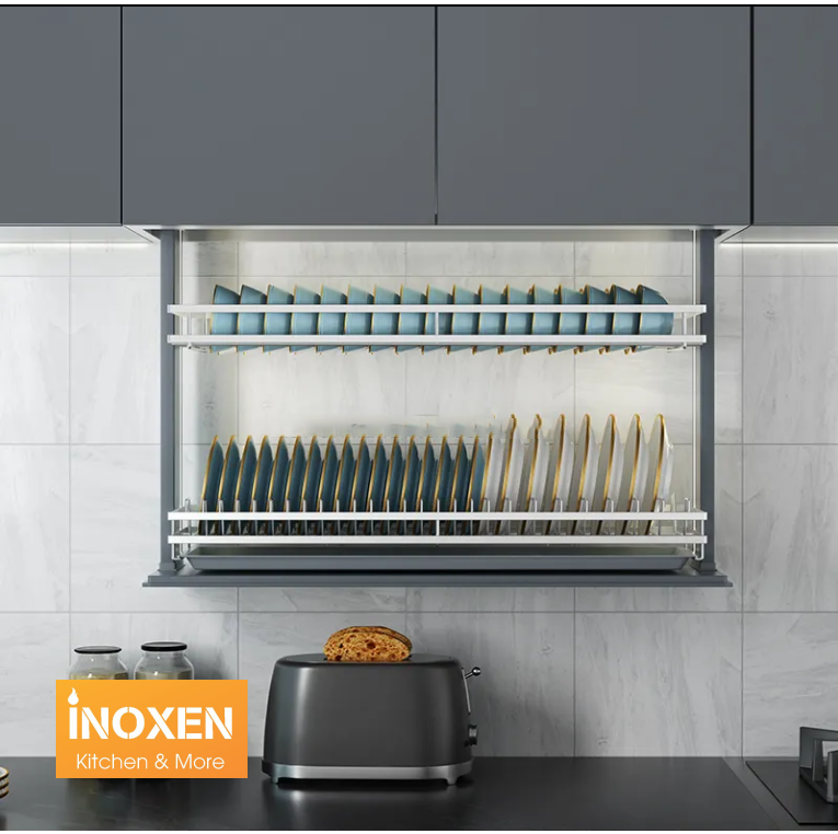 giá bát nâng hạ điện inoxen