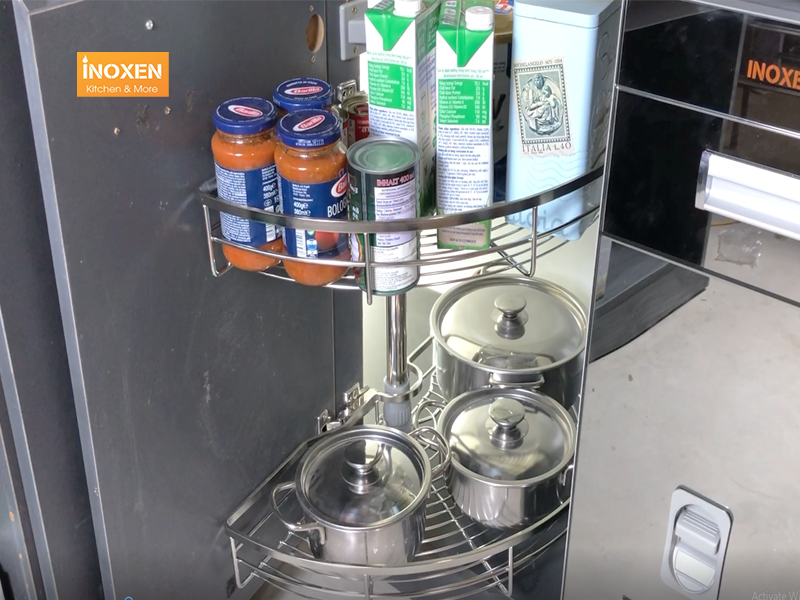 mâm xoay tủ bếp