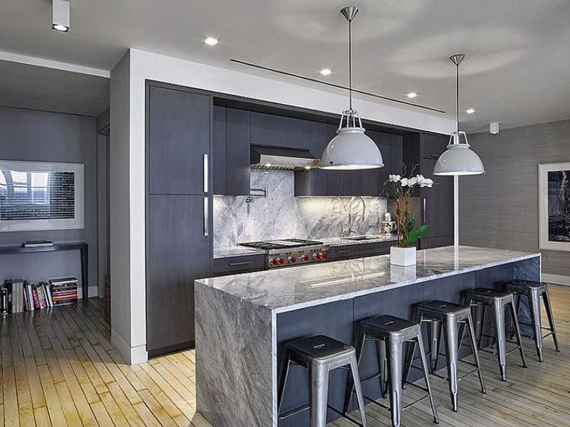 Màu xám trung tính cho nội thất căn bếp cung Ma Kết