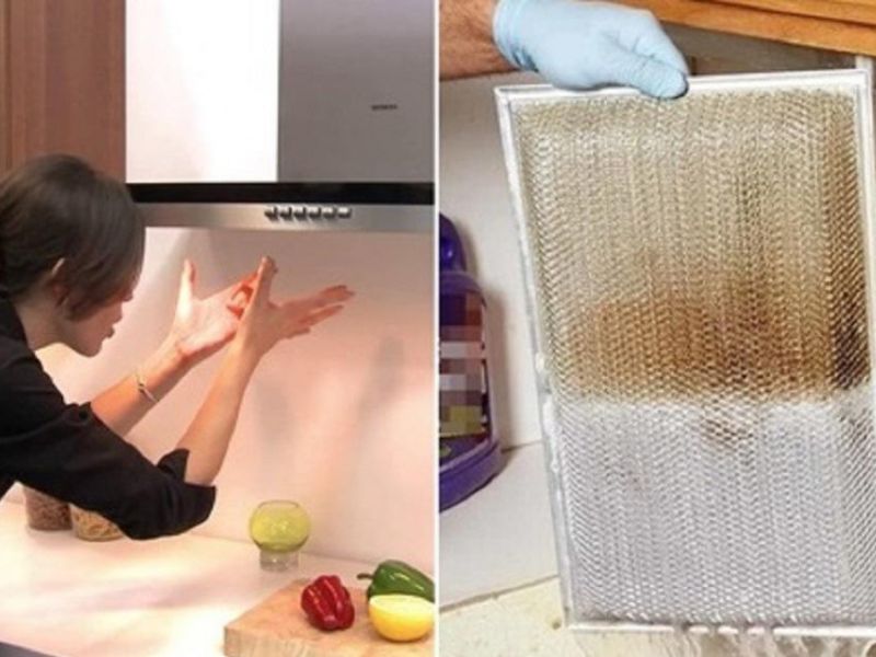Mẹo loại ngay dầu mỡ lâu ngày trên lưới lọc trong máy khử mùi