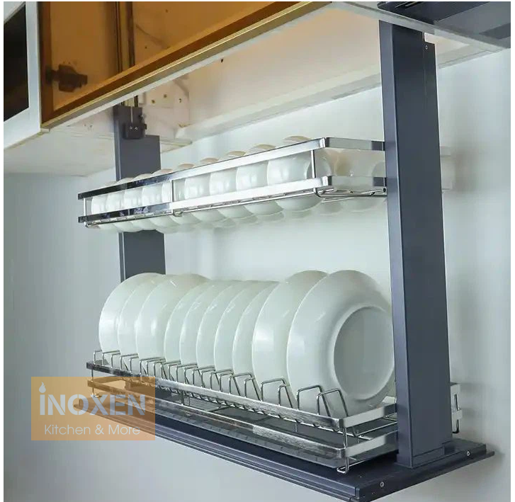 giá bát nâng hạ điện inoxen