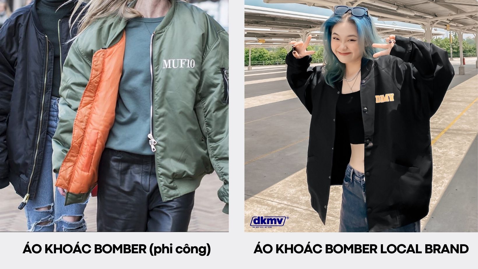 áo khoác bomber local brand dkmv