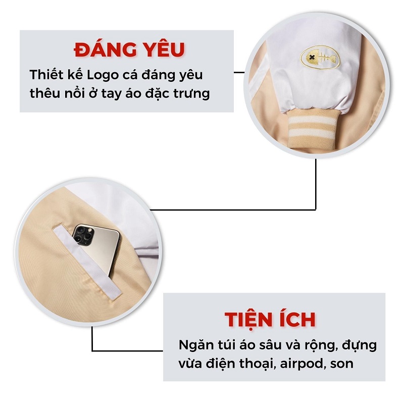 áo khoác bomber local brand vải dù dkmv