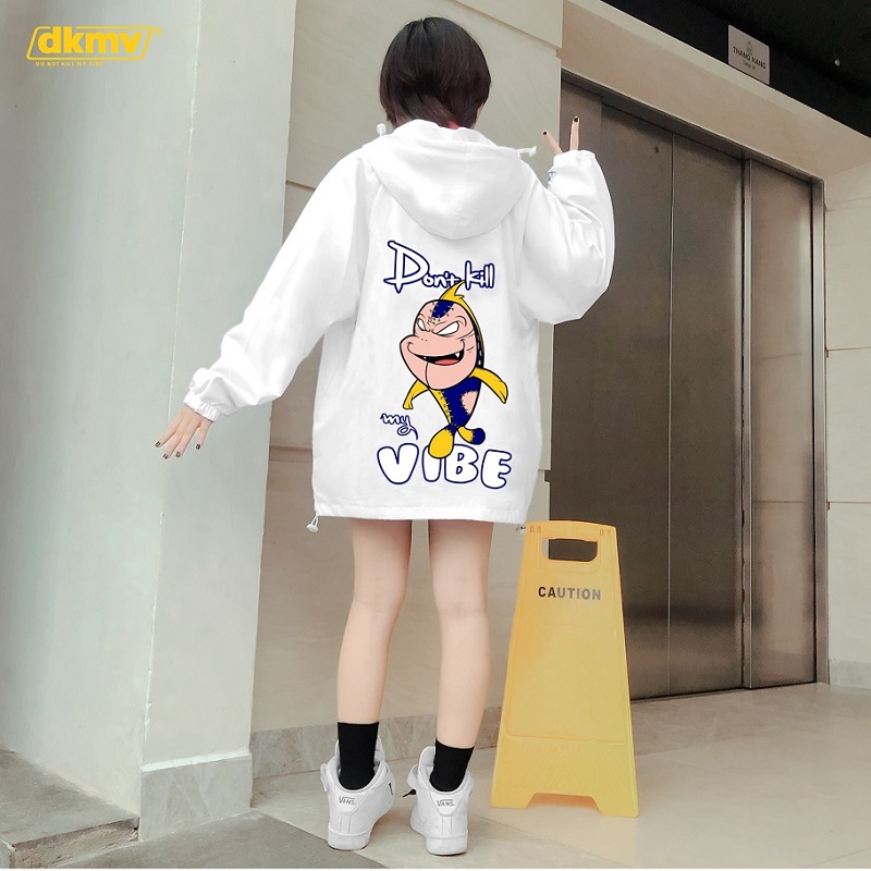 áo khoác dù nữ đẹp dkmv the vibe stealer jacket streetwear