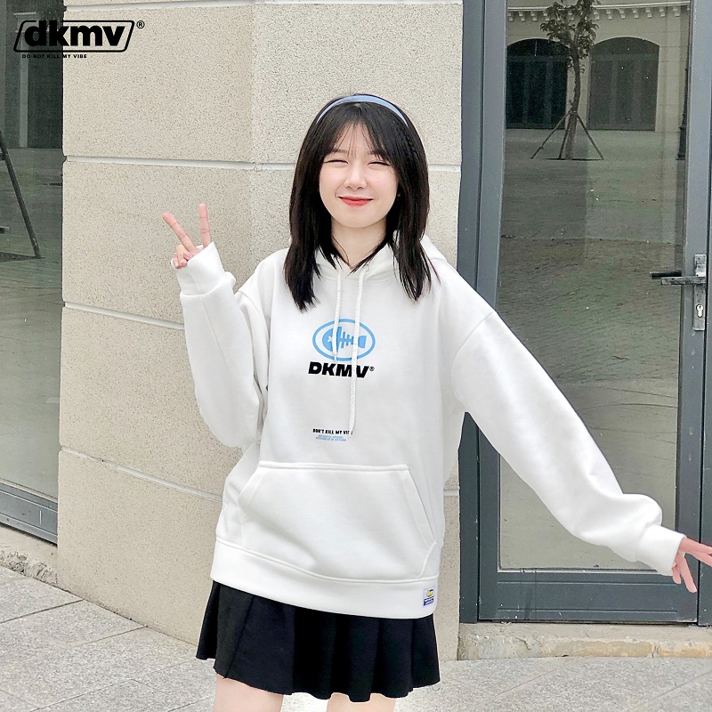 áo khoác hoodie local brand dkmv logo basic hoodie