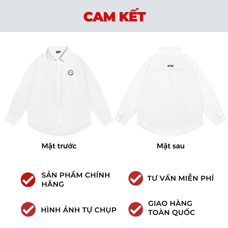áo sơ mi dài tay local brand màu trắng dkmv