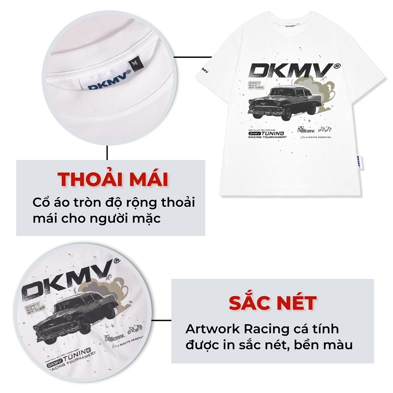 áo thun local brand form rộng tay lỡ cá tính dkmv