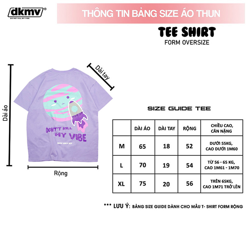 áo thun nữ cổ tròn tay ngắn streetwear giá rẻ dkmv tee space