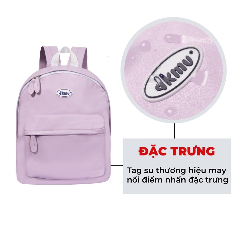 balo da đi học local brand màu tím dkmv