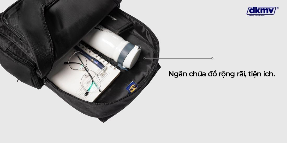 balo local brand đi học màu đen dkmv