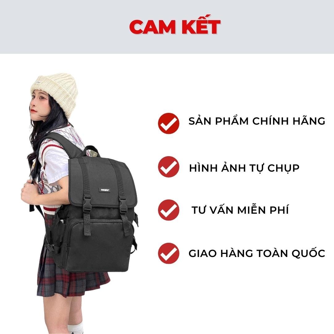 balo Local Brand đi học giá rẻ Basic Rubber Tag Backpack