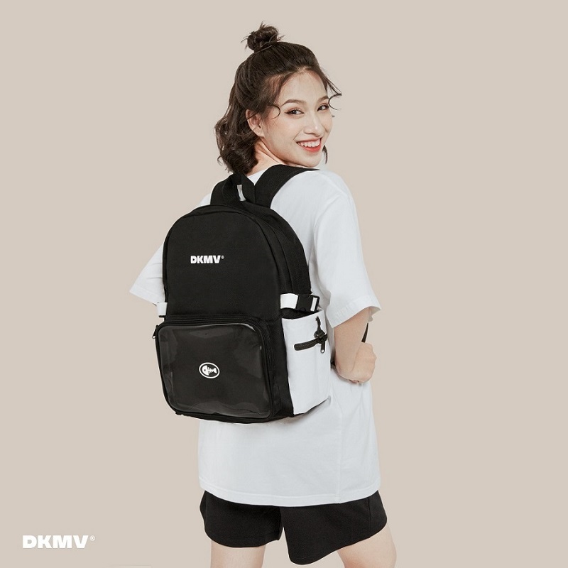 balo Local brand giá rẻ màu đen dkmv Mixed Pocket Backpack