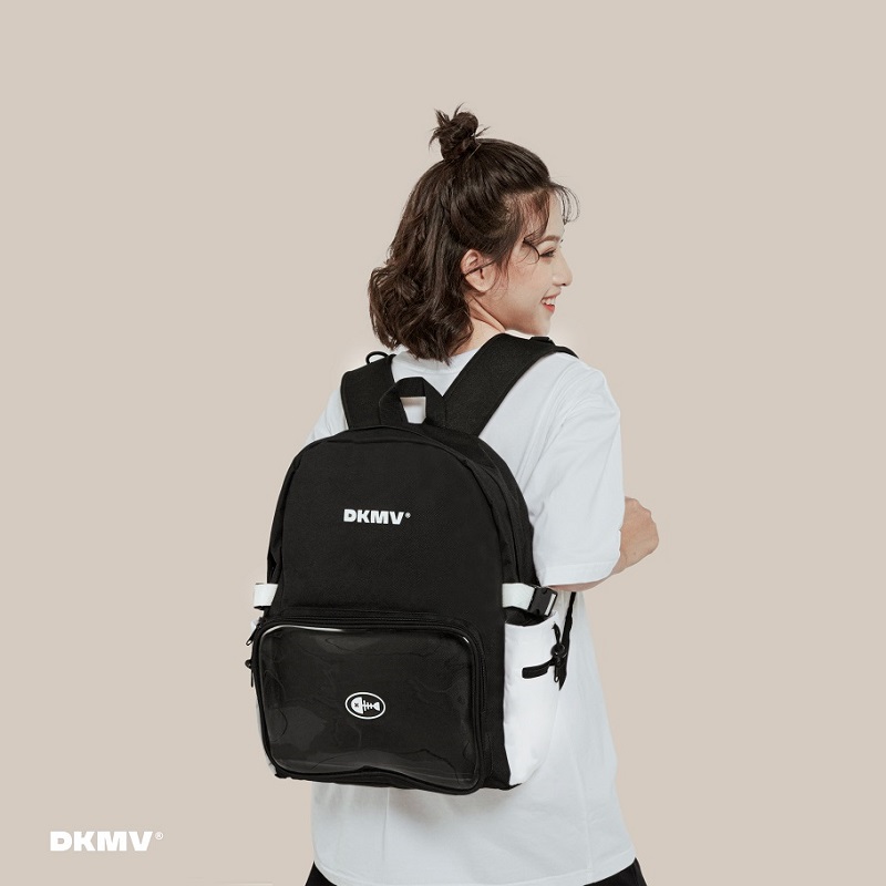 balo Local brand giá rẻ màu đen dkmv Mixed Pocket Backpack