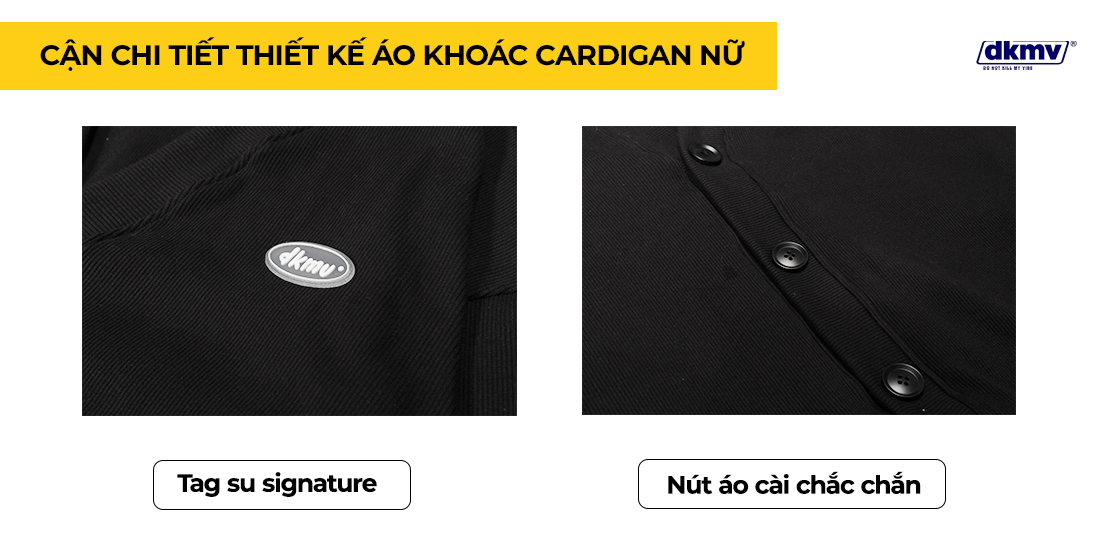 áo khoác cardigan nữ form rộng dkmv