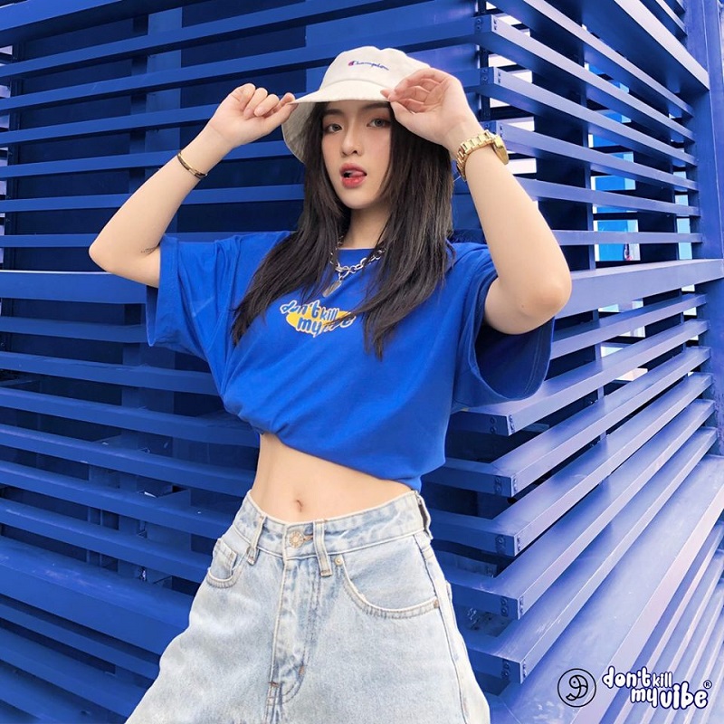 Năng động với items Tee Basic DKMV Blue Local Brand Việt