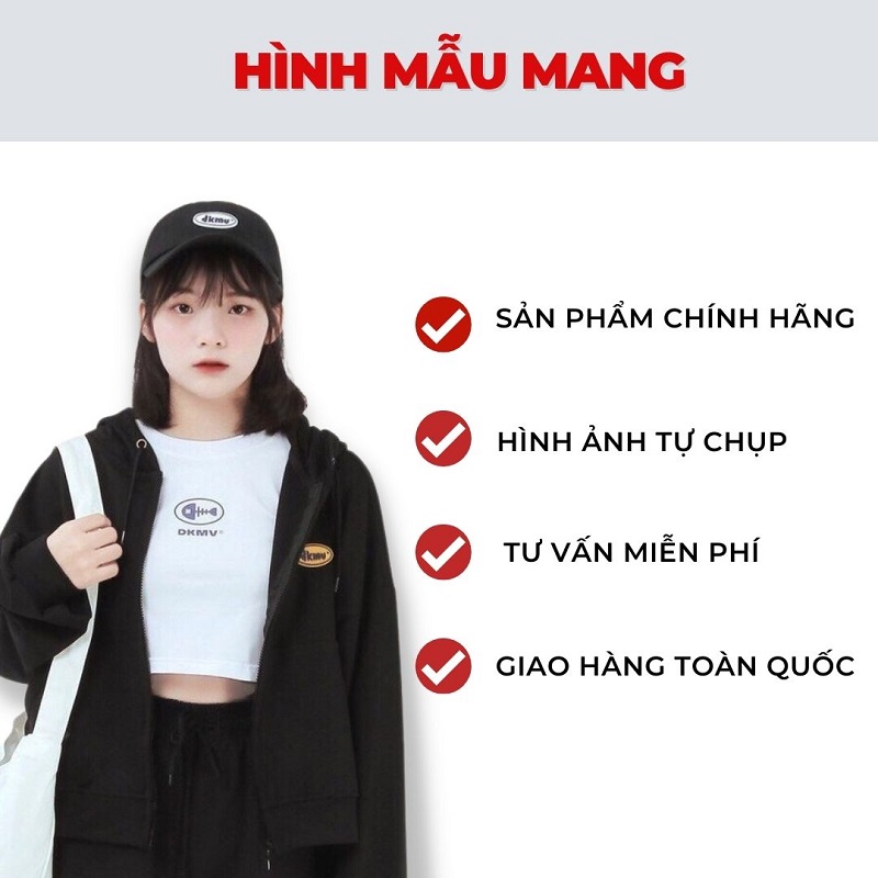 mũ lưỡi trai local brand màu đen Streetwear DKMV Logo Cap - Black