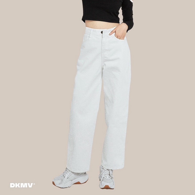 quần jean ống rộng màu trắng