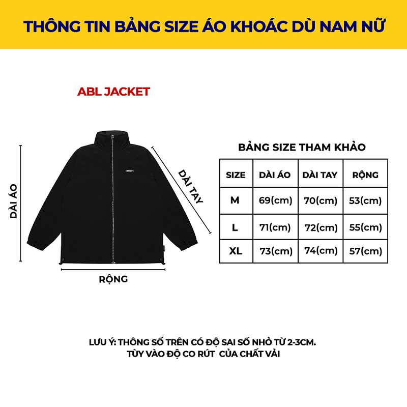 áo khoác local brand vài dù form rộng màu đen dkmv