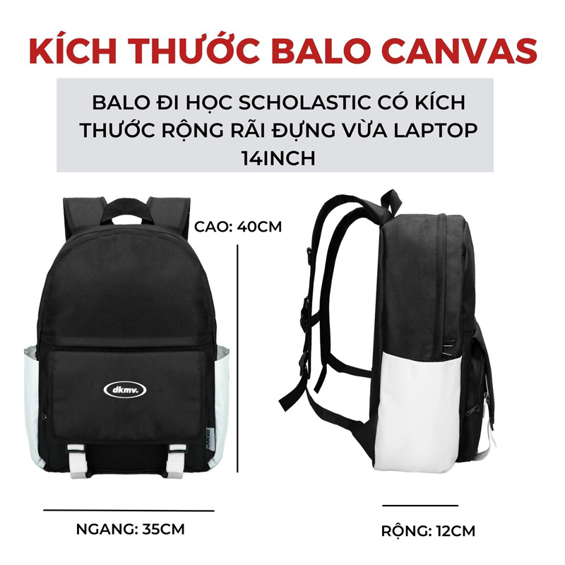 Balo local brand đi học DKMV