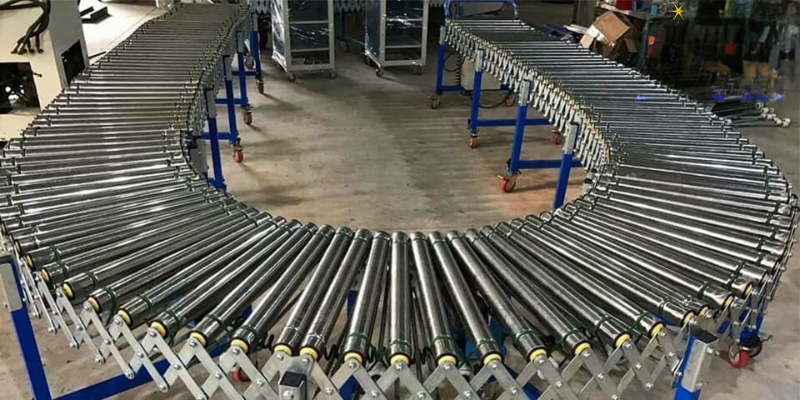 Băng tải con lăn linh hoạt