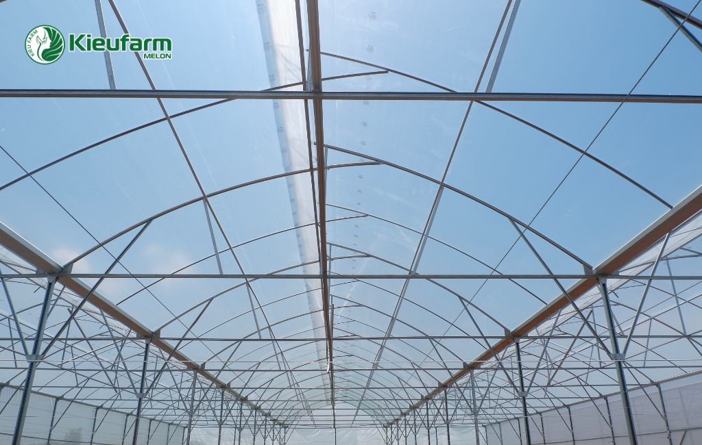 Khung nhà màng dưa lưới Kieufarm