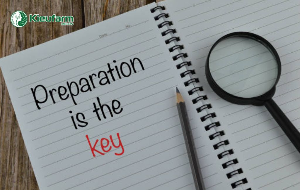 Chuẩn bị trước khi làm nhà màng dưa lưới