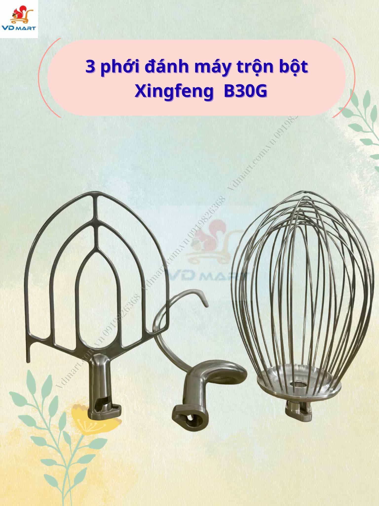 3 phới đánh máy trộn bột Xingfeng B30G
