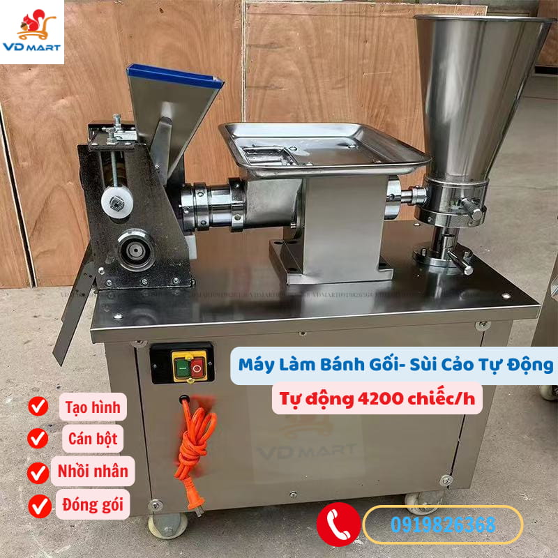 Máy làm bánh gối, sùi cảo tự động S80