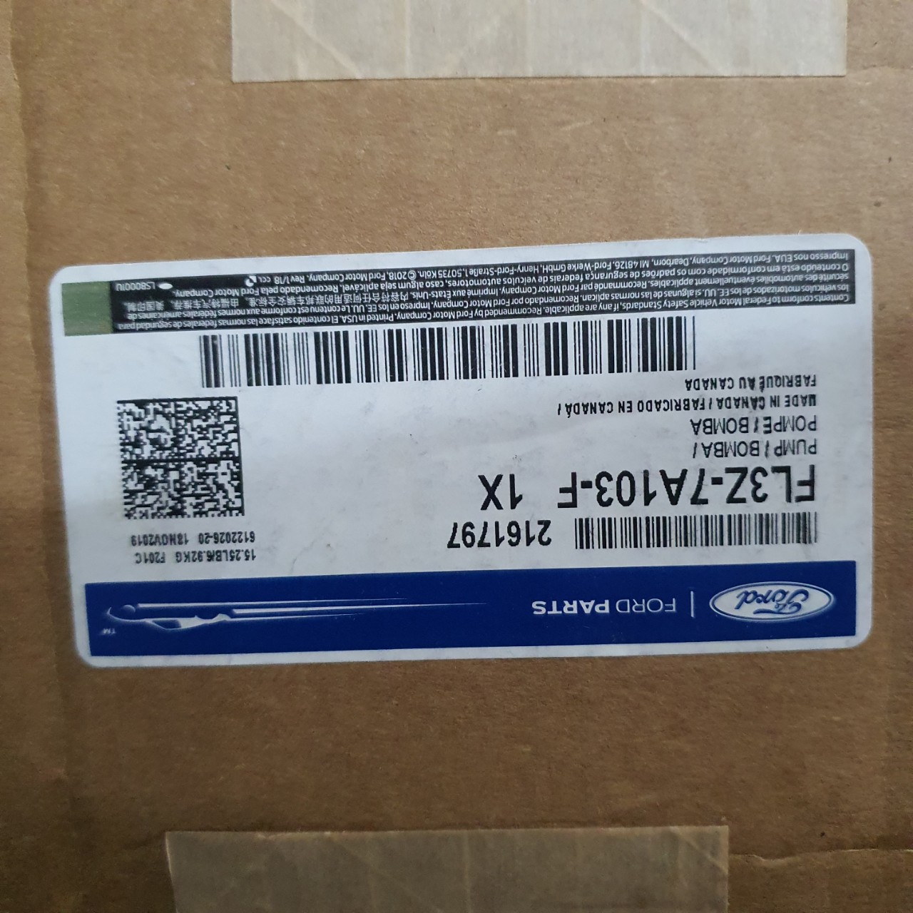 Bơm dầu hộp số tự động Ford Ranger 2012-2020 FL3Z-7A103-F,FL3Z7A103F