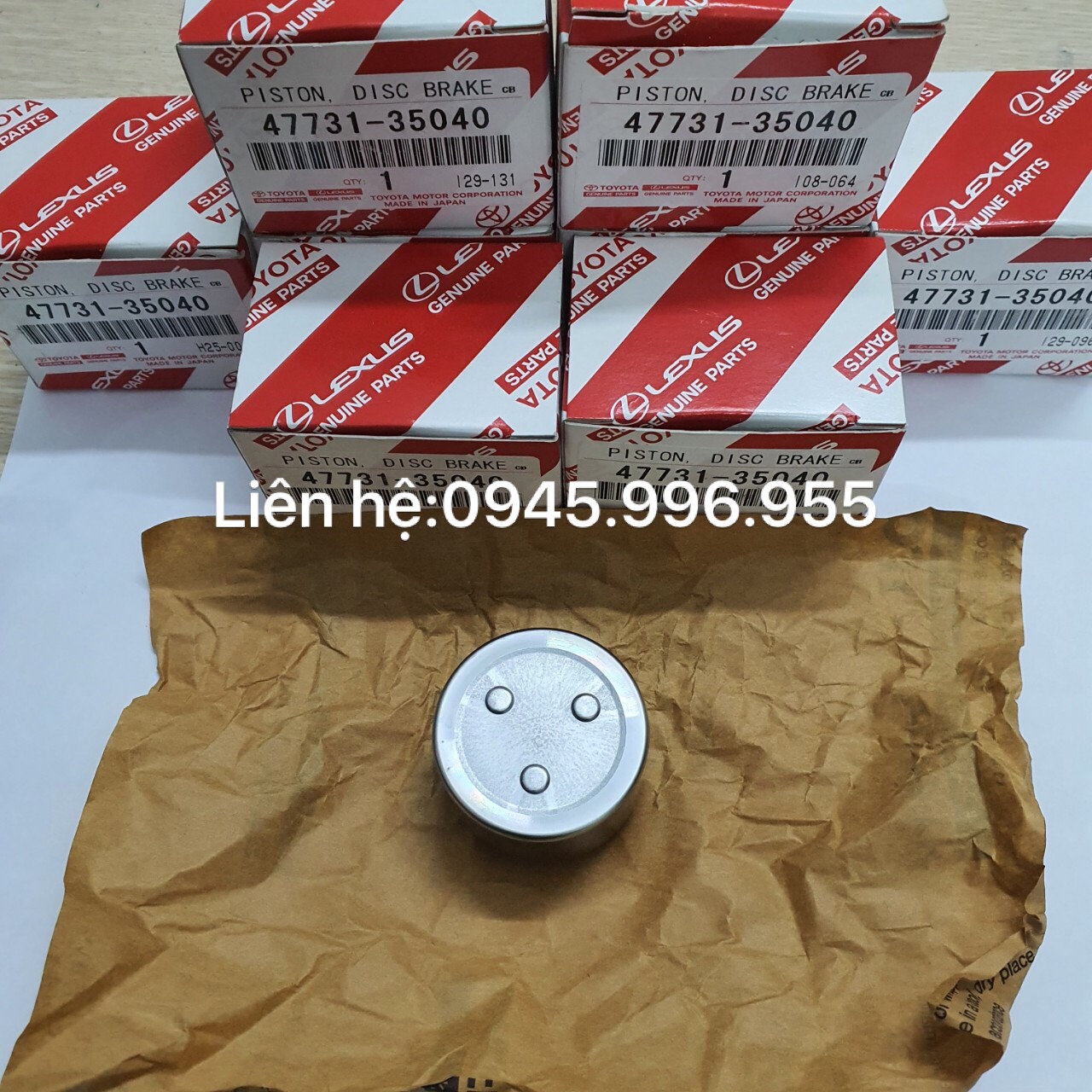Piston phanh trước Toyota Fortuner 47731-35040