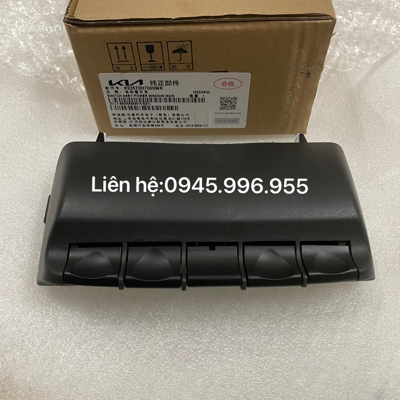 Công tắc nên xuống kính tổng Kia Soluto 93570H7000WK