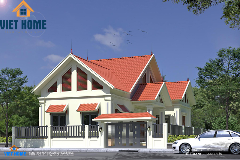 thiết kế mẫu biệt thự 1 tầng