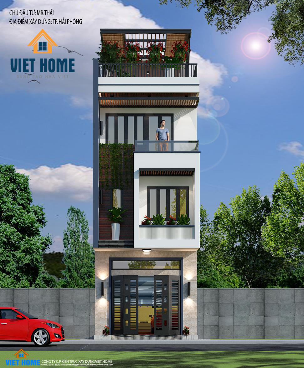 mẫu thiết kế nhà phố hiện đại