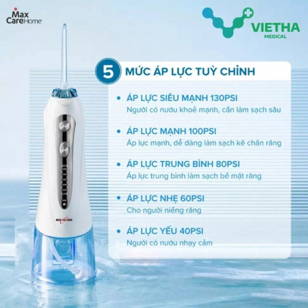 Giới thiệu về sản phẩm máy tăm nước Maxcare