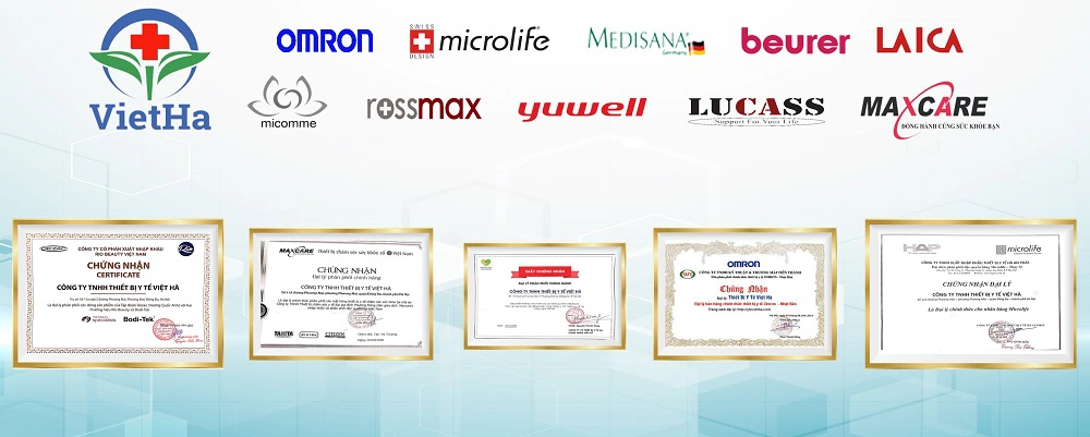 Thiết bị y tế Việt Hà là đối tác chiến lược của hầu hết các nhãn hàng sản xuất thiết bị máy trợ thở nổi tiếng như Ventmed, BMC, Resmed, ...