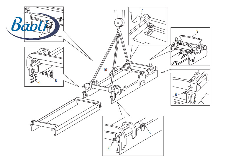 Lắp lại cụm khung nâng