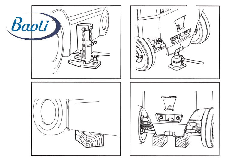 Nâng xe để kiểm tra